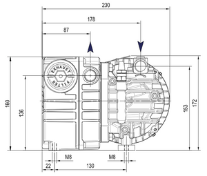 DVP LC25 Dimensions End 