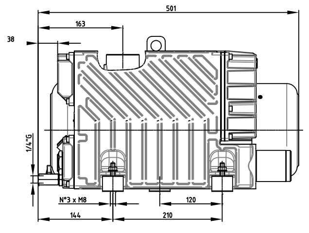 DVP LC40WR Dimensions Side