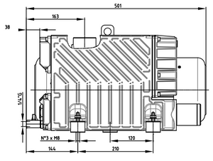 DVP LC40WR Dimensions Side