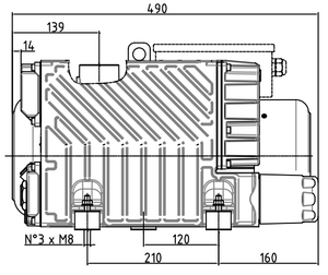 DVP LC40 Dimensions Side