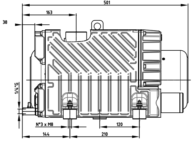 DVP LC60WR Dimensions Side