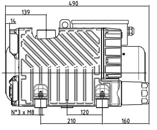 DVP LC60 Dimensions Side