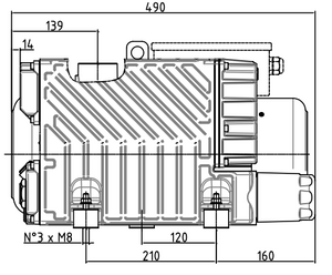 DVP LC60 Dimensions Side