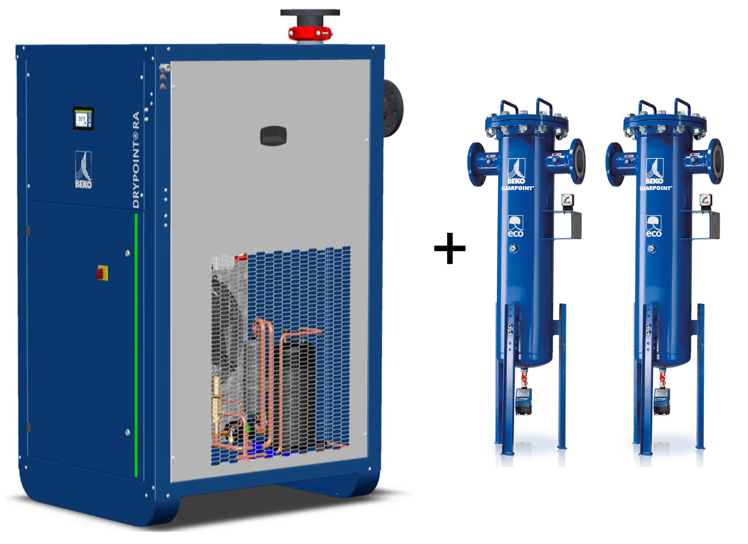 Beko DRYPOINT® RA III 1300 Refrigerant Air Dryer with Pre-Filter and After Filter Flow Rate: 741cfm  4059829/2