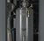 Gray water heater with pipes and components in a mechanical room