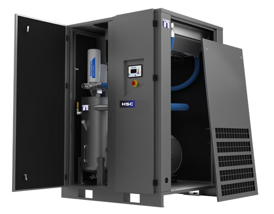 Hertz HSC 75 kW Fixed-Speed Rotary Screw Air Compressor - Energy Efficient & Reliable for Industrial Use - Compressed Air Online - airlinkcompressors.com