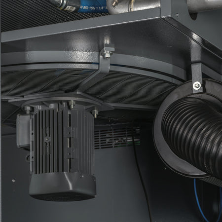 Close-up of a mechanical component, possibly part of a larger machine or system.