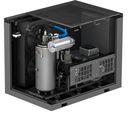 Hertz HSC 110 kW Fixed-Speed Rotary Screw Air Compressor -664 CFM - 74dba