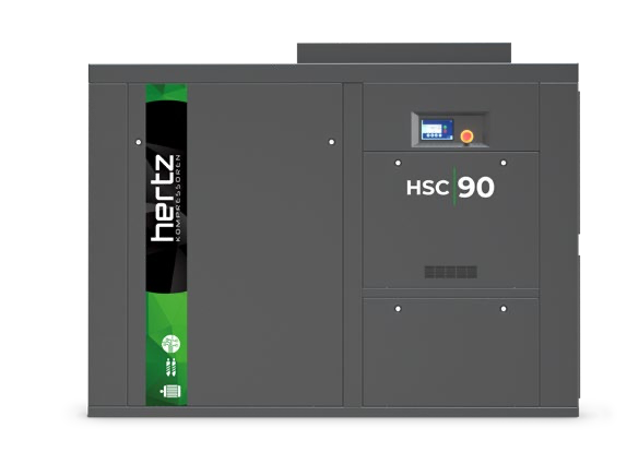 Hertz HSC 90 kW Fixed-Speed Rotary Screw Air Compressor 558 CFM - 73dba