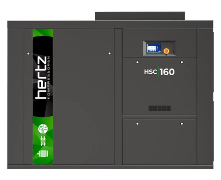 Hertz HSC 160 kW Fixed-Speed Rotary Screw Air Compressor - 968 CFM - 76dba - Compressed Air Online - airlinkcompressors.com