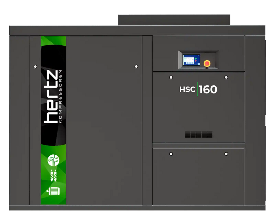 Hertz HSC 160 kW Fixed-Speed Rotary Screw Air Compressor - 968 CFM - 76dba