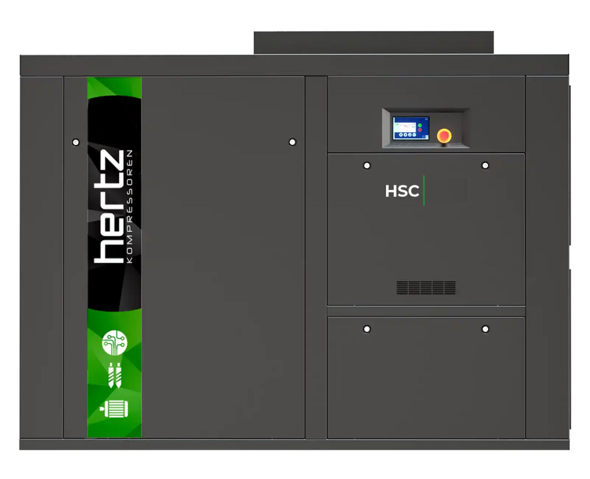 Hertz HSC 90 kW Fixed-Speed Rotary Screw Air Compressor 558 CFM - 73dba - Compressed Air Online - airlinkcompressors.com