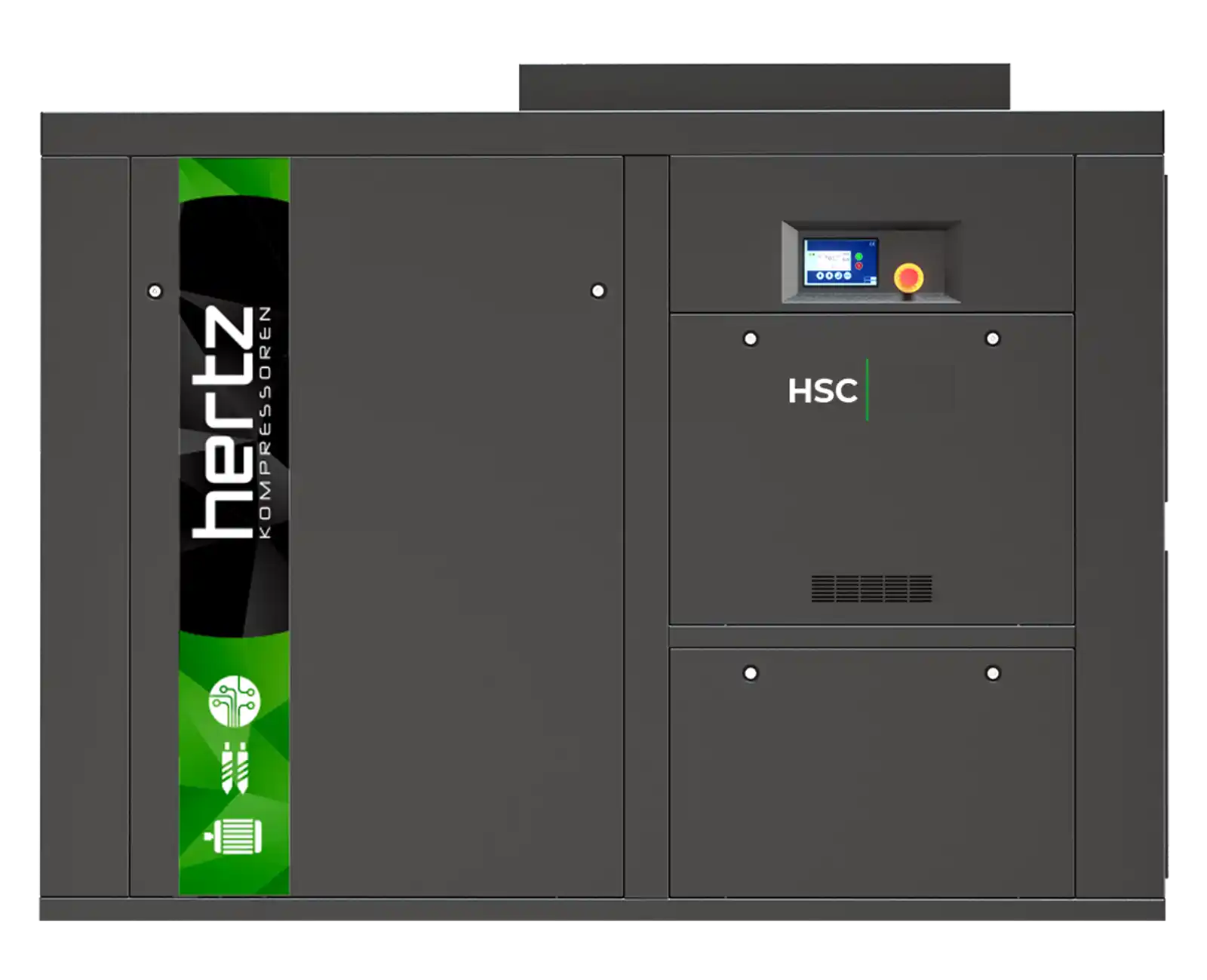 Hertz HSC 90 kW Fixed-Speed Rotary Screw Air Compressor 558 CFM - 73dba - Compressed Air Online - airlinkcompressors.com