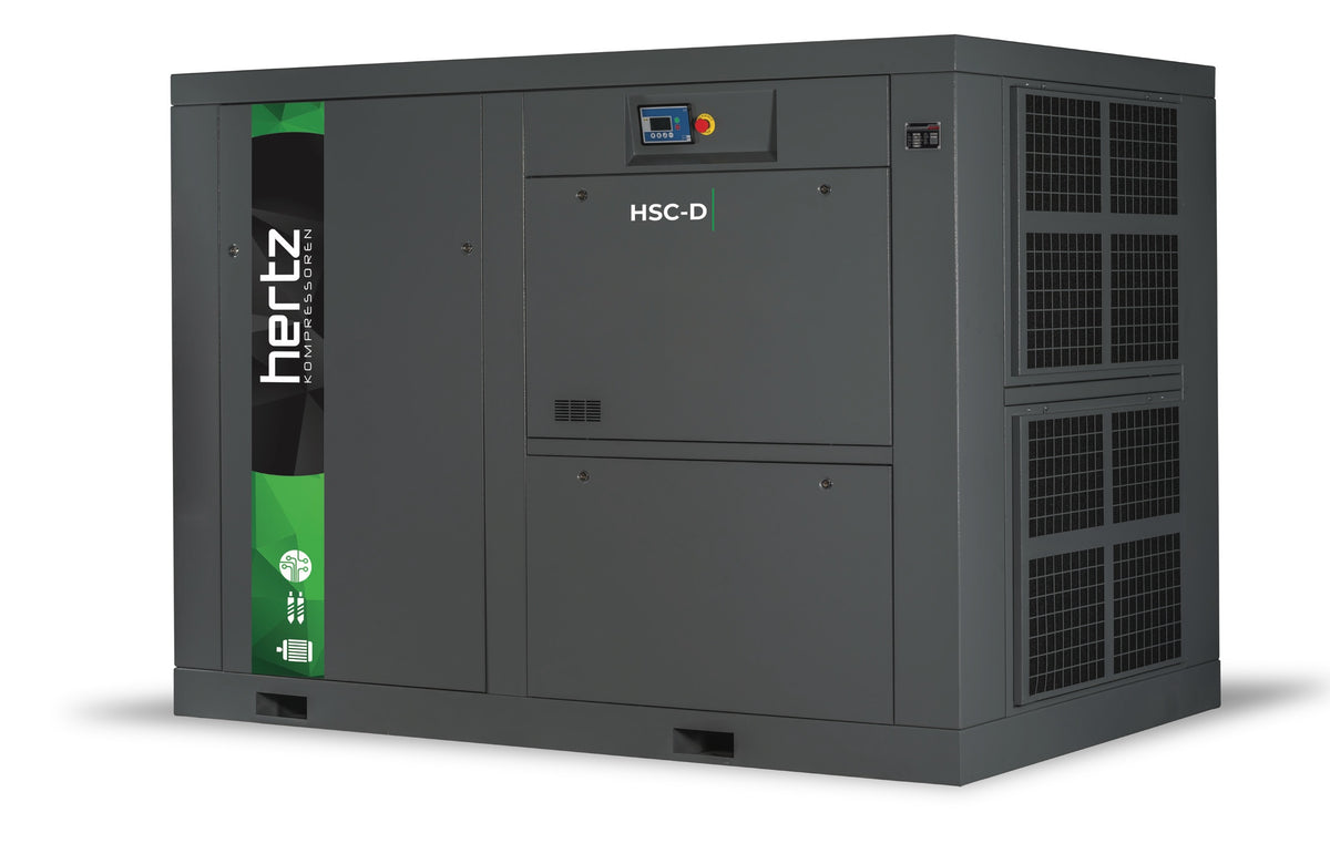 Hertz HSC-D air compressor on a white background