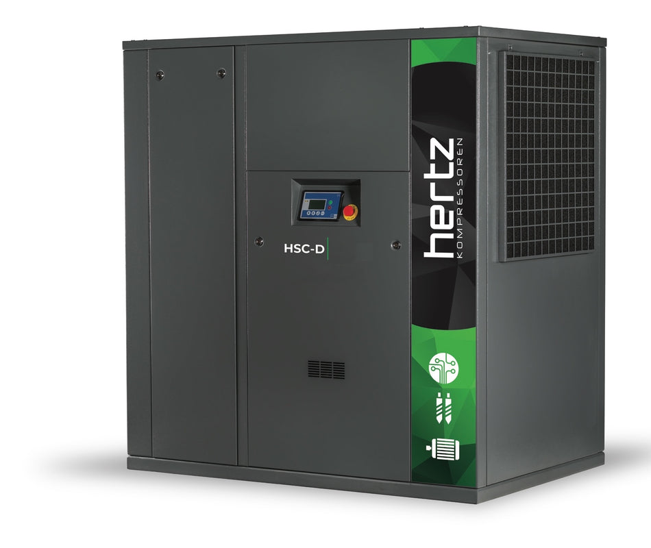 Hertz compressor on a white background