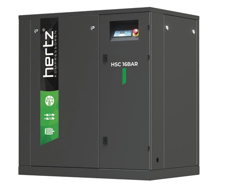 Herz air compressor with visible branding on a white background