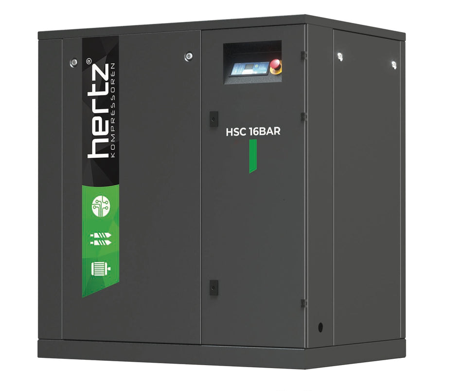 Herz air compressor with visible branding on a white background