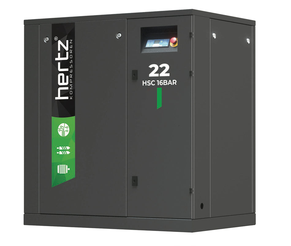 Herz air compressor with visible branding on a white background
