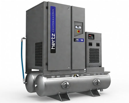 Hertz HSC LASER 18.5 18.5kW 14.5/16/20 bar fixed-speed compressor with 500L tank and dryer