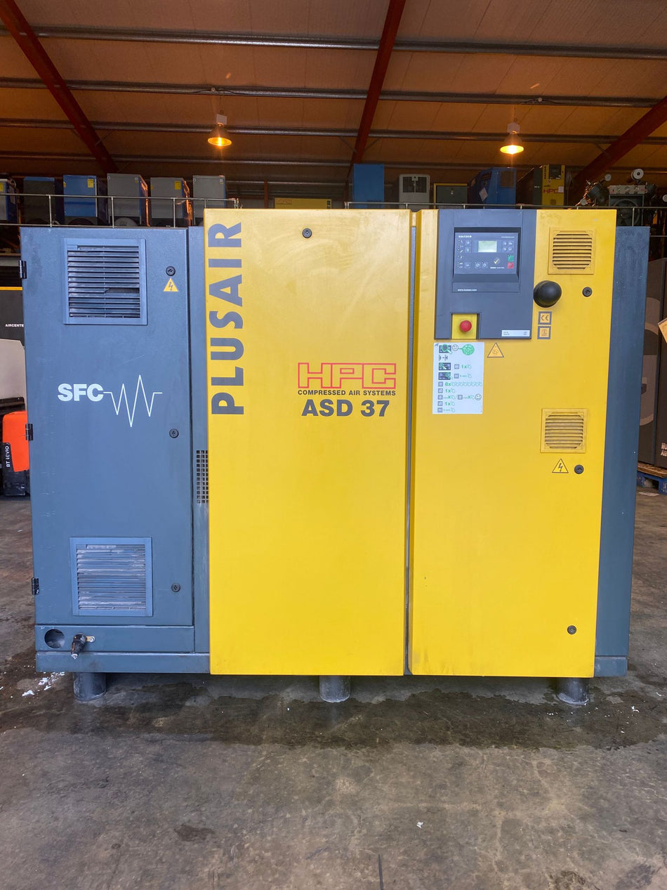 Refurbished HPC ASD 37 SFC 22 kW Variable Speed Rotary Screw Compressor – 8.5 bar, 143 CFM, IEC Sigma Frequency Control