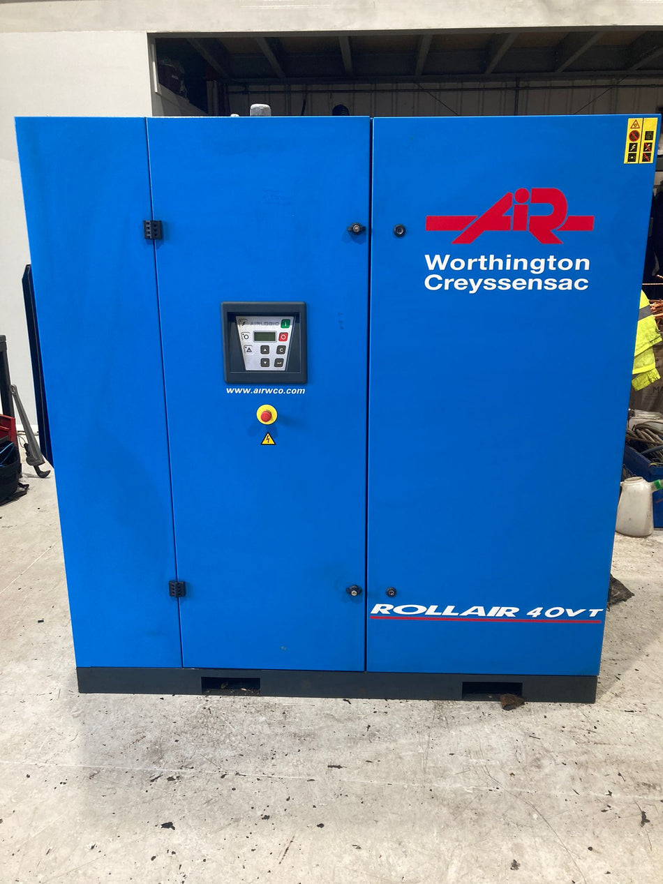Worthington RLR40VT 30kW Variable Speed Rotary Screw Compressor - 10 Bar, 165 cfm | Refurbished