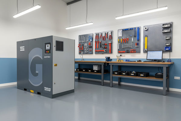 Refurbished Atlas Copco GA55 VSD FF 55 kW Variable Speed Rotary Screw Compressor with Integrated Dryer – 2014, 13 bar, Up to 375 CFM