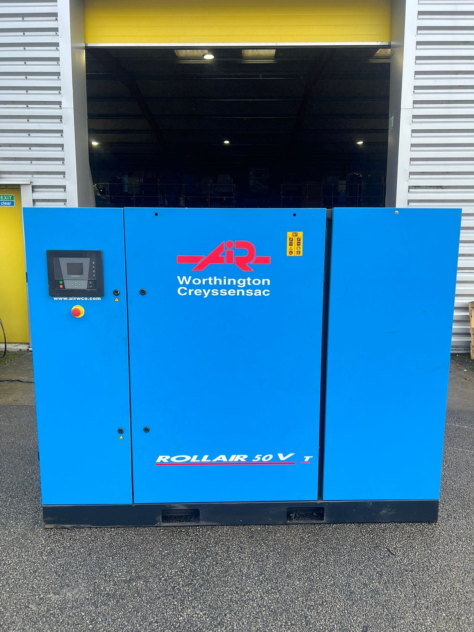 Refurbished Worthington Rollair 50 V T 37kW Variable Speed Compressor with Integral Dryer – 241.2 CFM