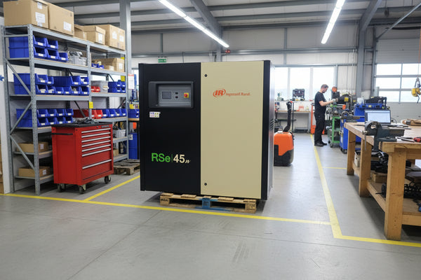 Refurbished 2022 Ingersoll Rand RS45n (Next Generation R-Series) 45 kW Variable Speed Rotary Screw Compressor – 13 bar, Up to 282 CFM, Only 1,000 Hours