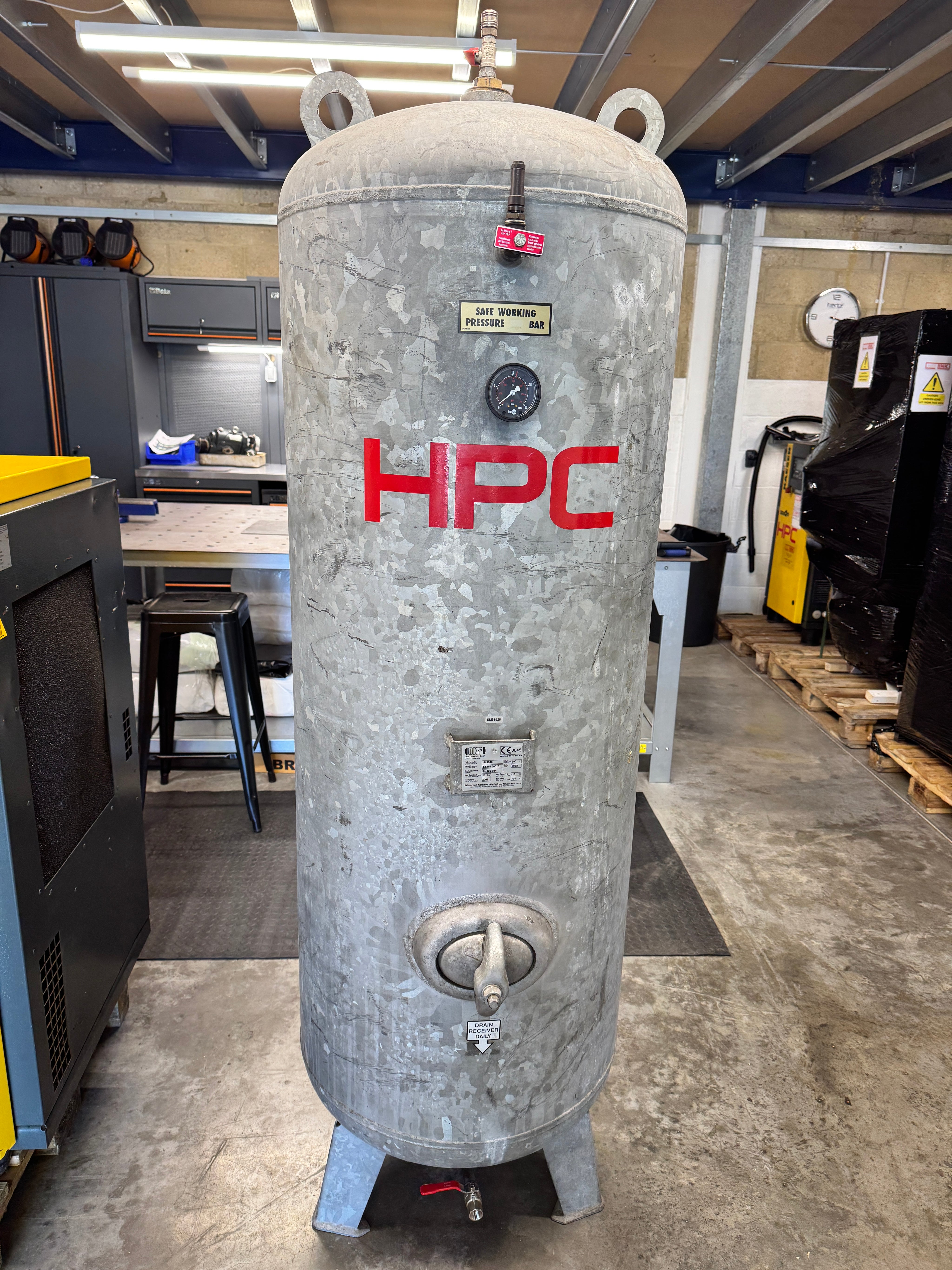 HPC Galvanised 500L Receiver Tank