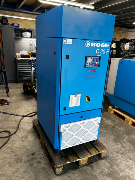 Boge Focus controller on a reconditioned C20F 10 bar compressor after in-house test