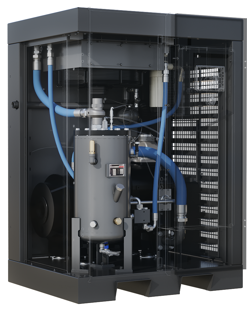 Hertz IMPETUS 30 kW VSD Rotary Screw Air Compressor - Energy Efficient & Reliable for Industrial Use - Compressed Air Online - airlinkcompressors.com