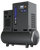 Hertz air compressor on a white background