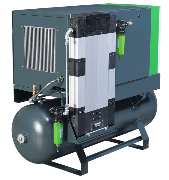 Avelair evo 2.2-Integra 250L Tank Mounted Screw Compressor, Dryer & Filtration 15CFM - 8 Bar - airlinkcompressors.com
