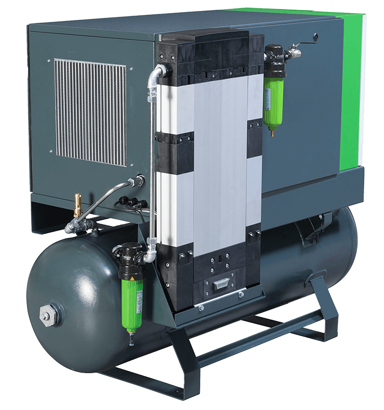 Avelair evo 2.2-Integra 250L Tank Mounted Screw Compressor, Dryer & Filtration 15CFM - 8 Bar - airlinkcompressors.com
