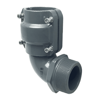 AIRpipe BSP Male Threaded Elbow DN20 to DN50