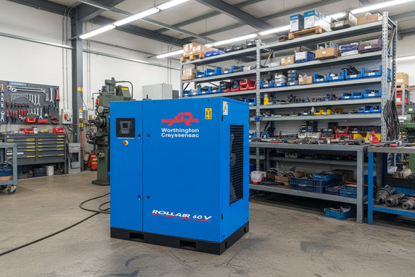 Refurbished Worthington Creyssensac RLR60V 45 kW Variable Speed Rotary Screw Compressor – 8 bar, Up to 283 CFM