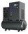 Hertz air compressor on a white background