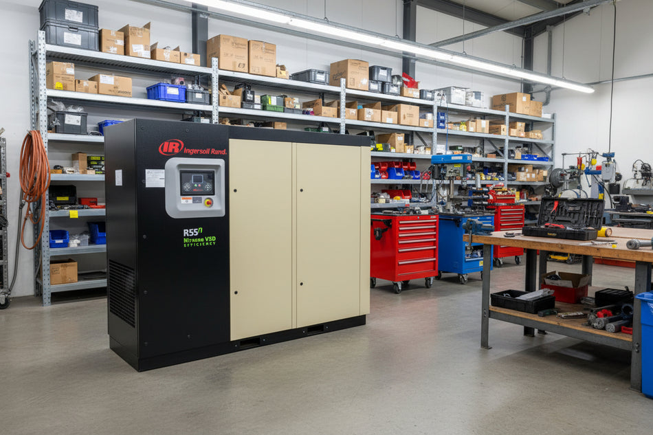 Refurbished Ingersoll Rand R55n TAS 55 kW Variable Speed Rotary Screw Compressor with Integrated Dryer – Total Air System (TAS)