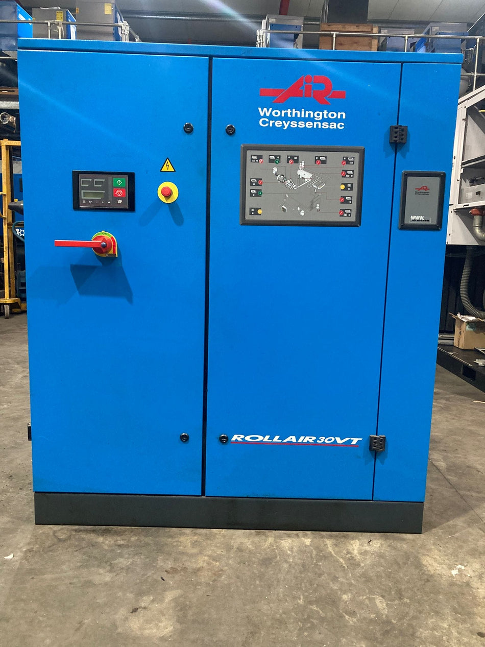 Worthington RLR30VT 22kW Variable Speed Rotary Screw Compressor with Integral Air Dryer | Refurbished