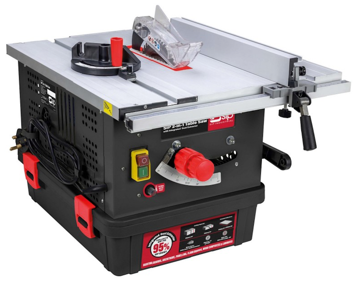 SIP 2-in-1 Table Saw & Integrated Dust Extractor - 01513