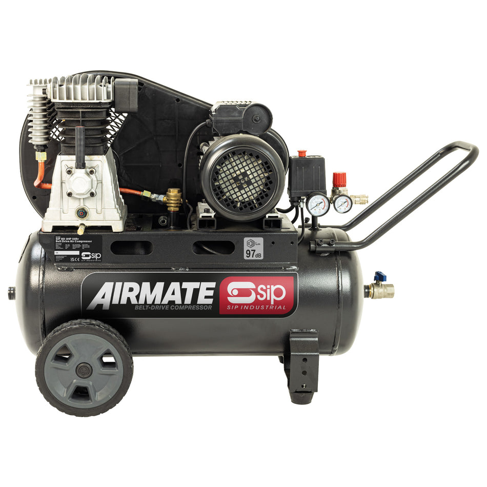SIP BD 3HP 50L Belt Drive Compressor - 06456