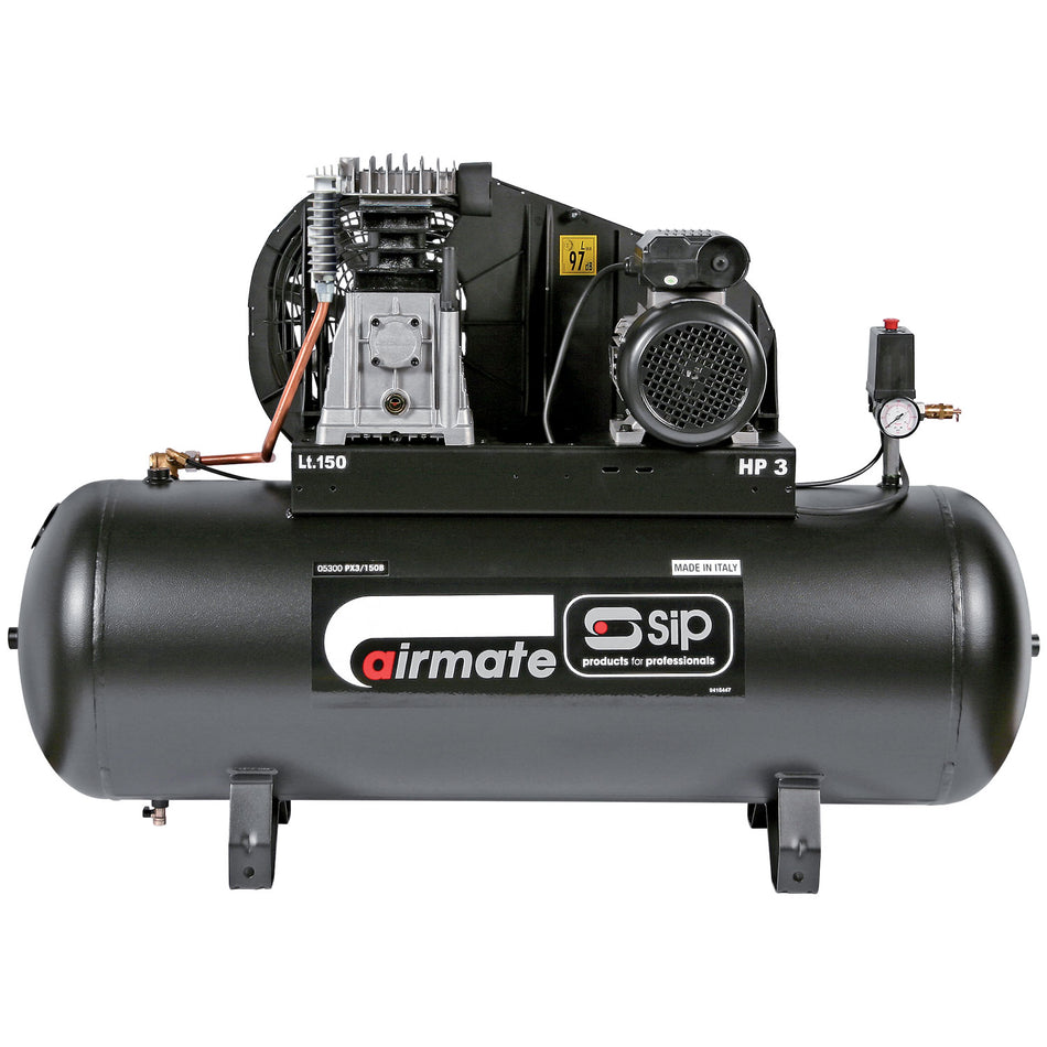 SIP PX3/150-SRB 150ltr Belt Drive Compressor - 05300