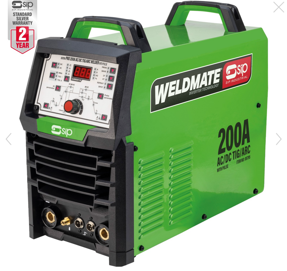 SIP PRO 200A AC/DC TIG/ARC Welder with Pulse - 05795