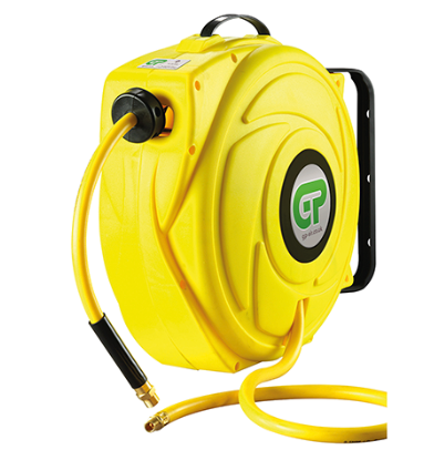 GP Yellow 17M Compressed Air Retractable PVC Hose Reel - HR5-315SF-Y