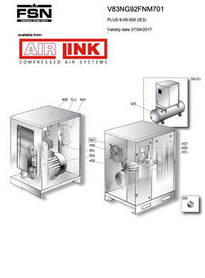 Fini / FSN PLUS 8-08-500 (IE3) Parts Manual From 2017