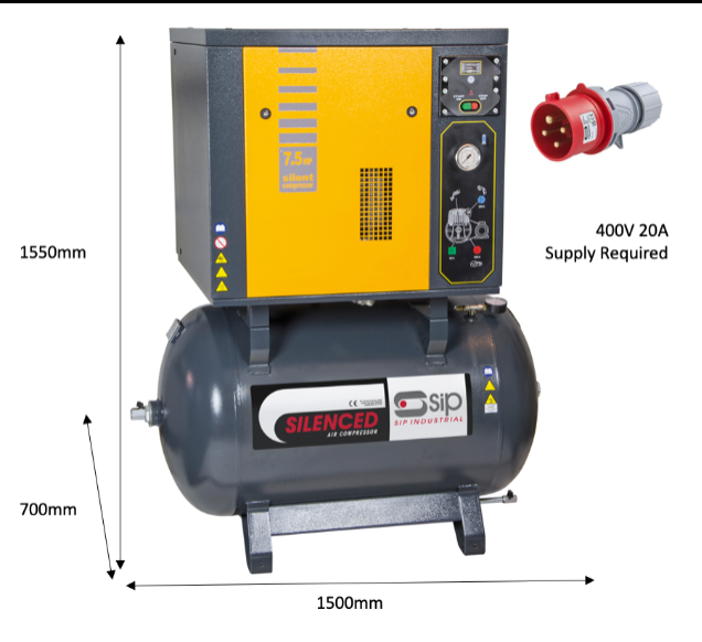 SIP NB7.5/270 Silenced Piston Compressor - 04208