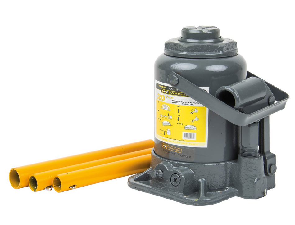 WINNTEC 20 TON Low-Profile Bottle Jack - 09833