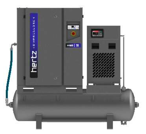 Hertz HSC LASER 11 | 11kW Fixed Speed High Pressure Compressor 14.5/16/20 Bar for Laser Cutting