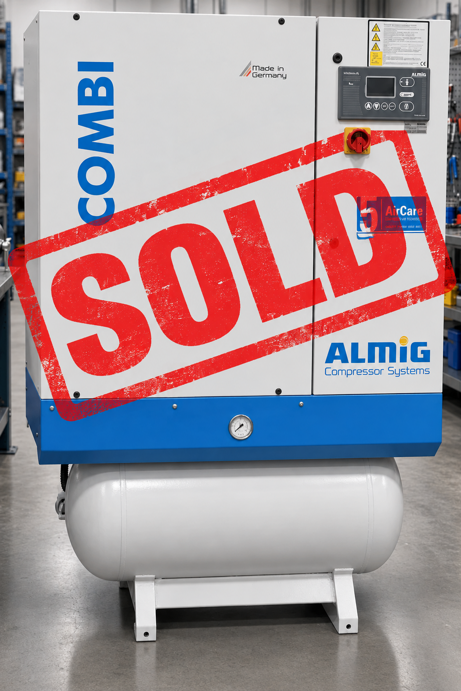 Refurbished ALMiG COMBI 11 SC 11kW Variable Speed Screw Compressor with 270L Tank, Built-In Dryer & Full Filtration