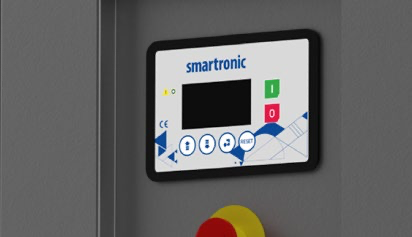 Smartronic control panel on a gray background